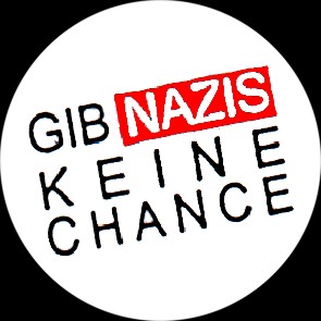 Gib Nazis keine Chance Button